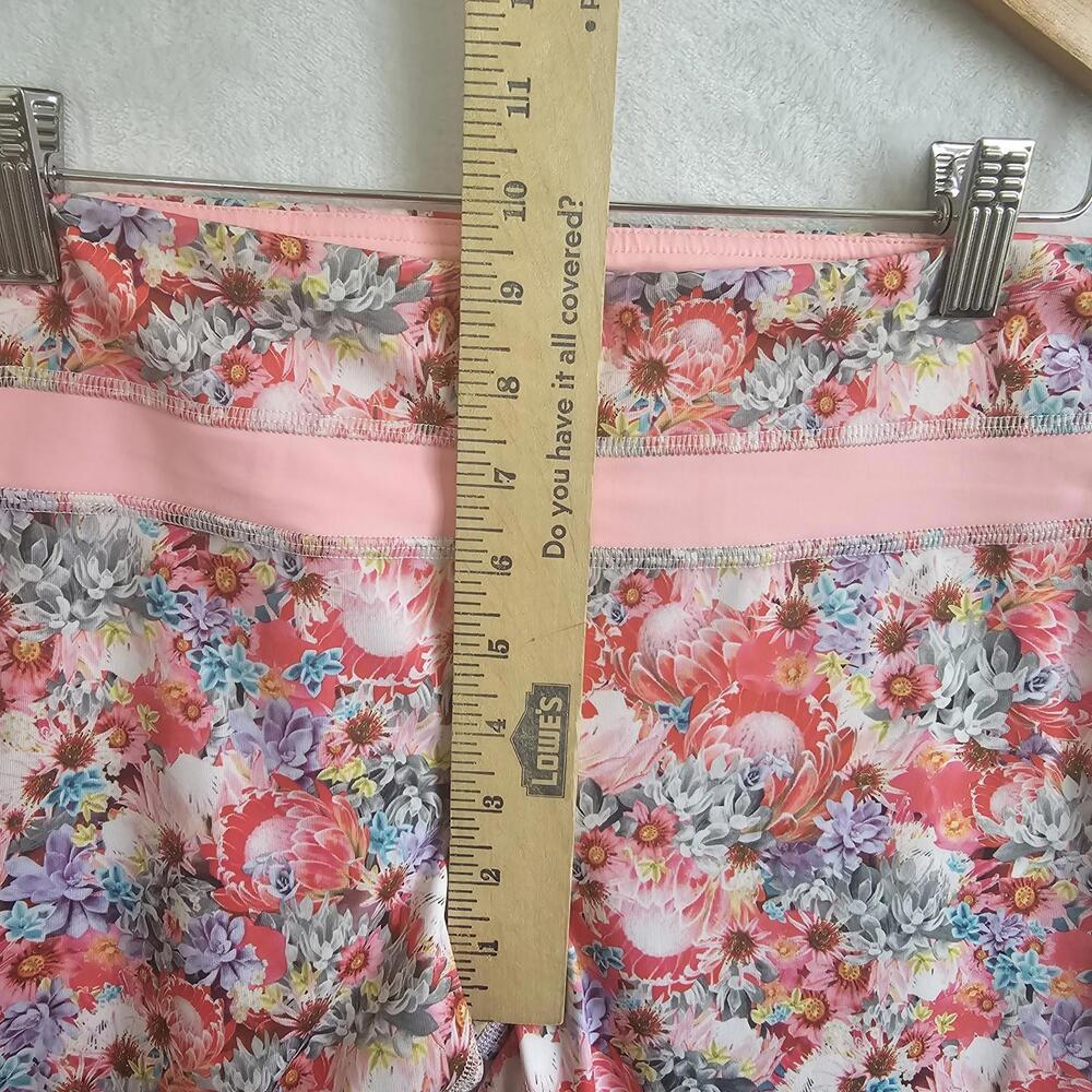 Lululemon Flowabunga Run Inspire Cropped Floral Print Leggings Pink Size 8 - Picture 6 of 11